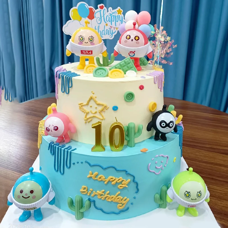 周岁双层蛋仔派对生日蛋糕抖音创意定制全国同城免费配送
