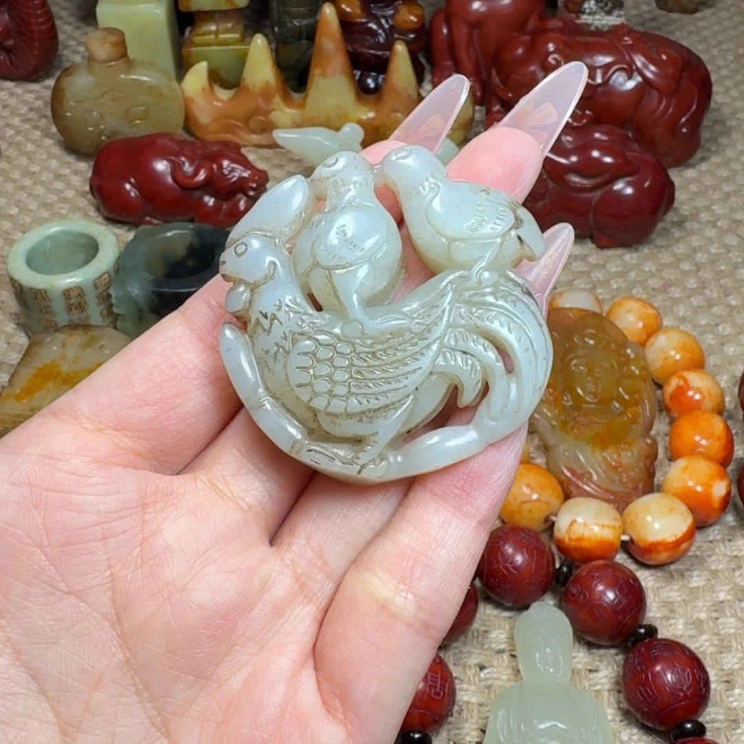 白玉菩提吊坠挂件