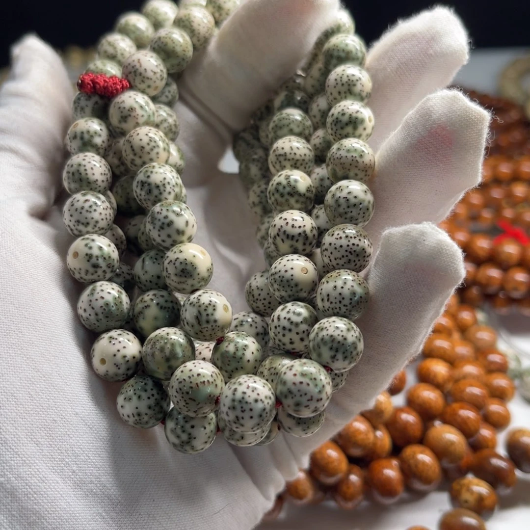 百***川星月菩提吊坠10圆珠青花