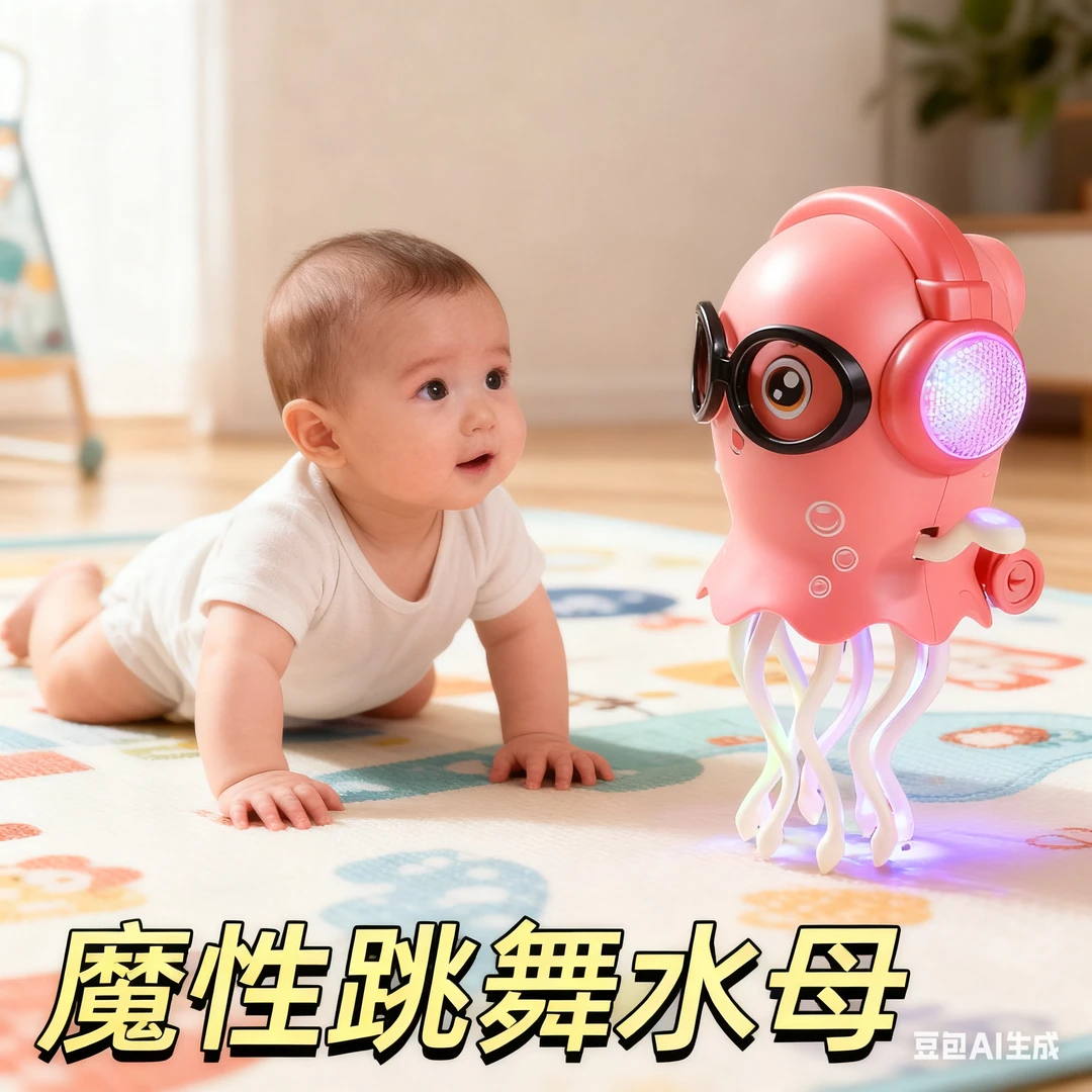 魔性跳舞章鱼抬头训练玩具益智0-3-6岁婴幼儿12个月宝宝小孩早教