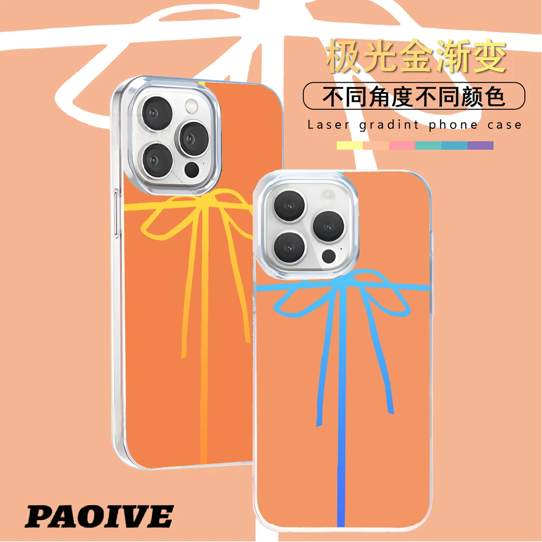 蝴蝶结适用苹果华为vivo一加iPhone小米红米极光手机壳壳