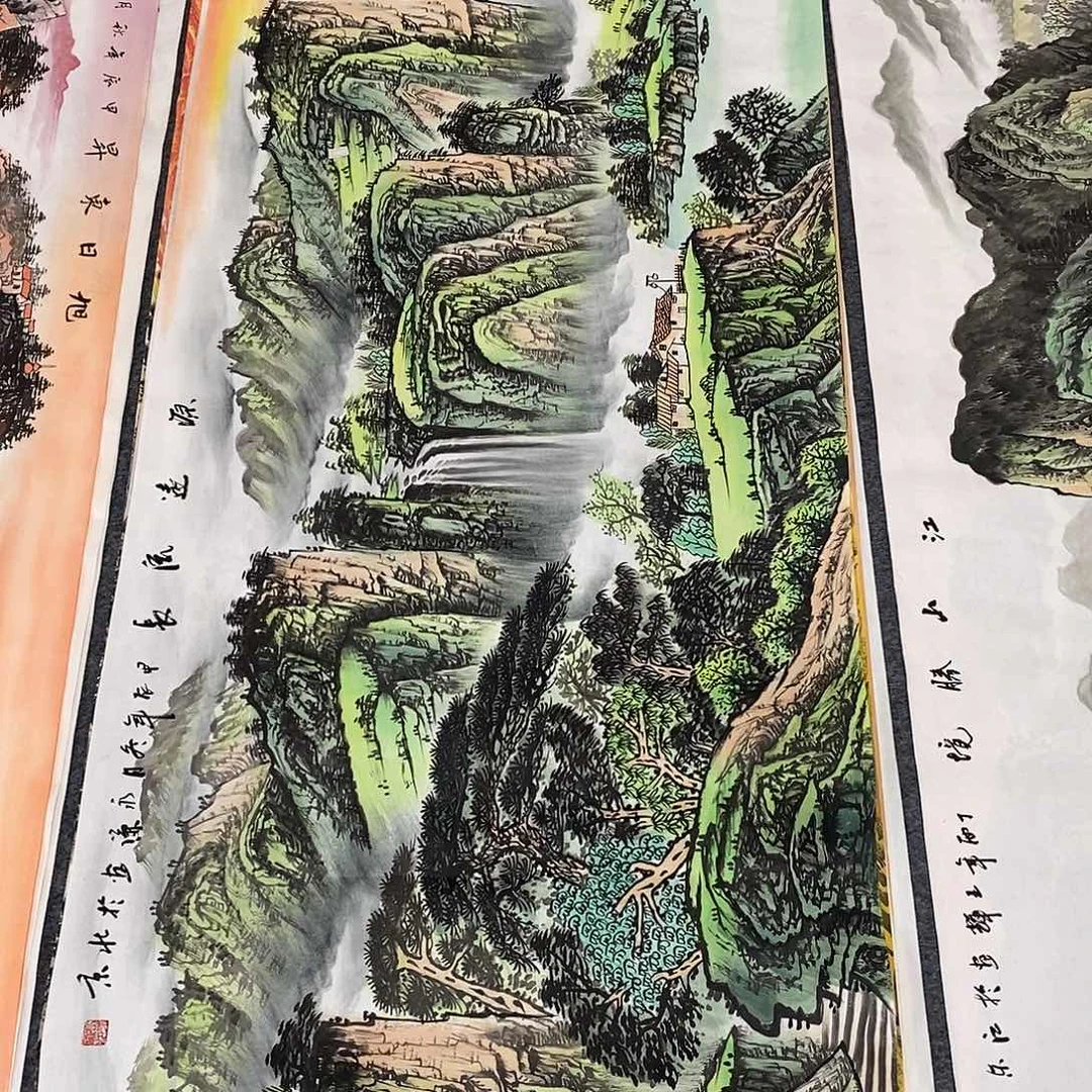 国画画画真的画画