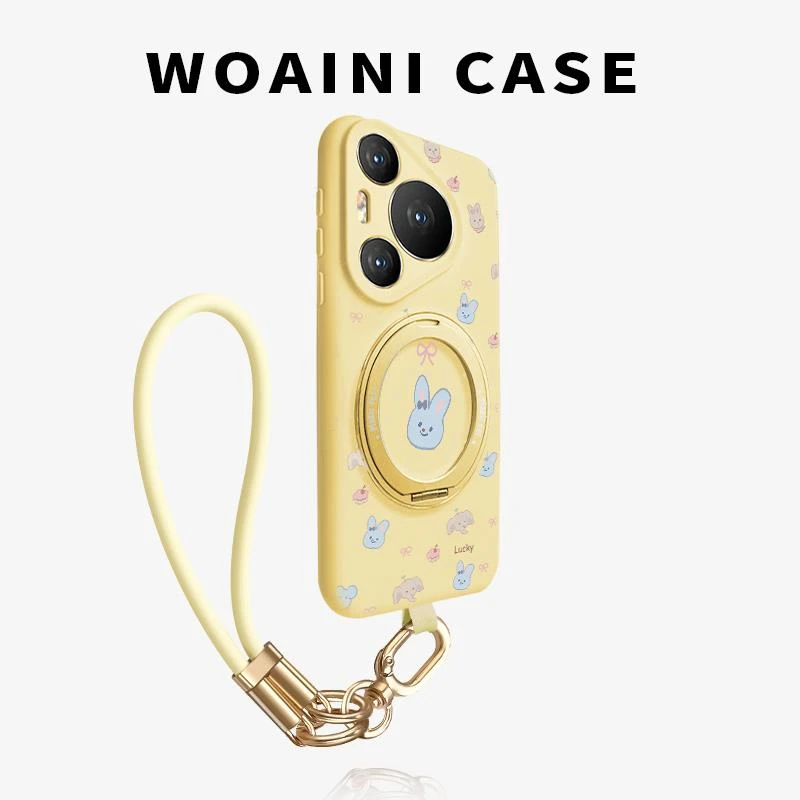 赵露思同款适用华为pura70pro手机壳ins卡通波点兔子网红同款潮牌