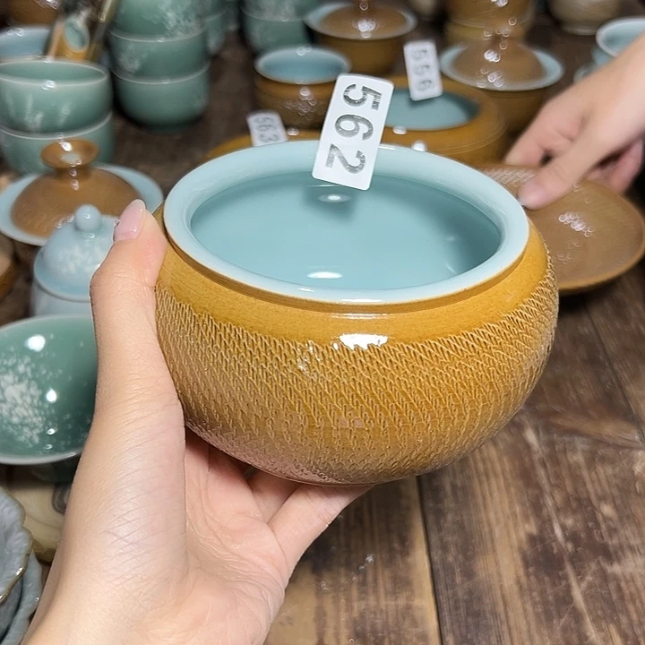 云间青瓷龙泉小米茶器