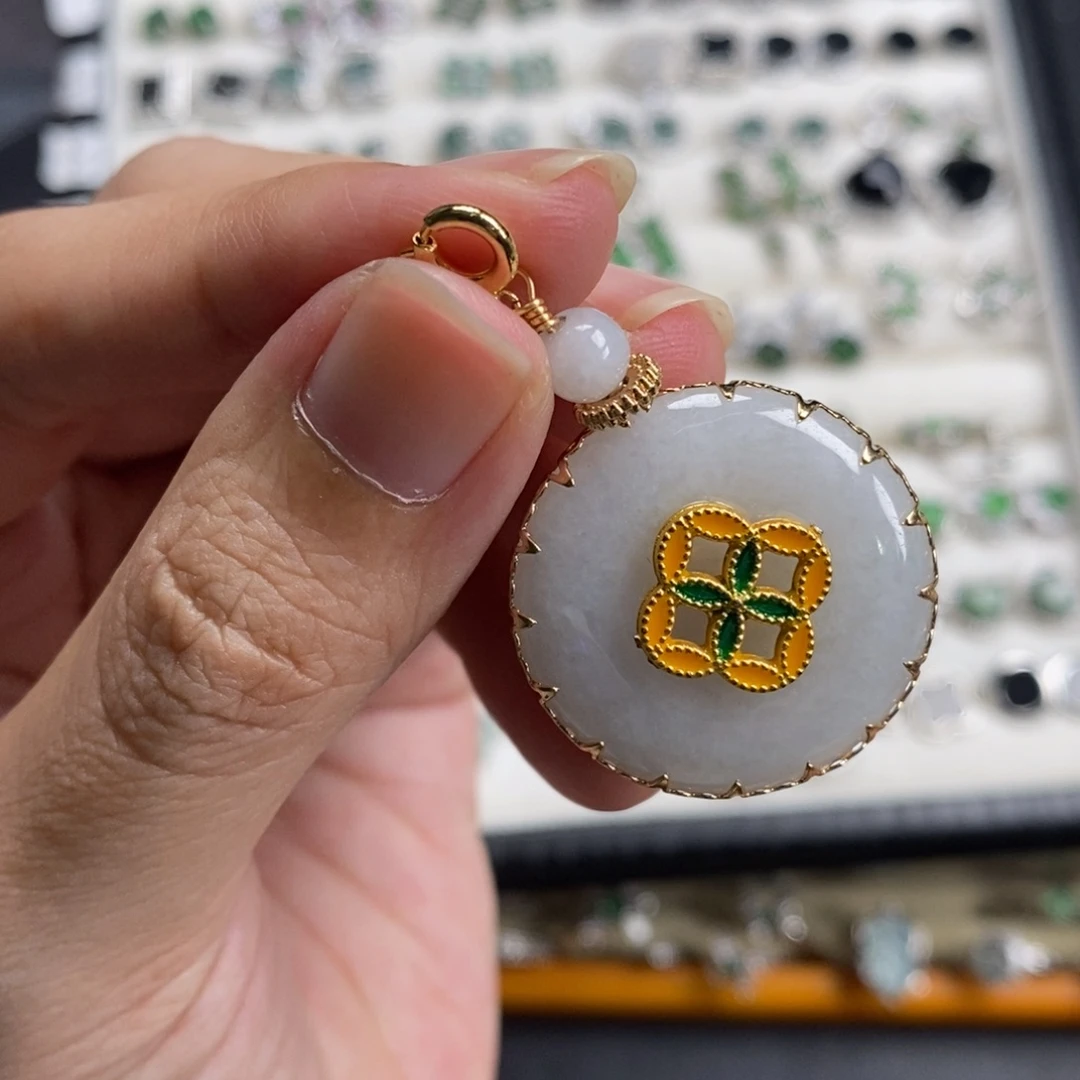 未镶嵌挂件翡翠翡翠