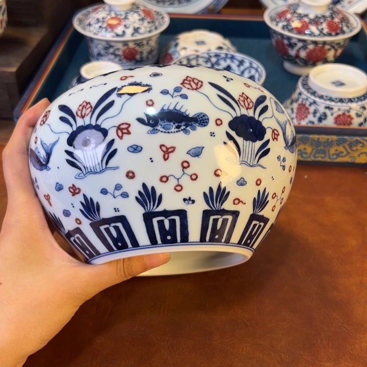 摆件景德镇陶瓷茶器百宝箱