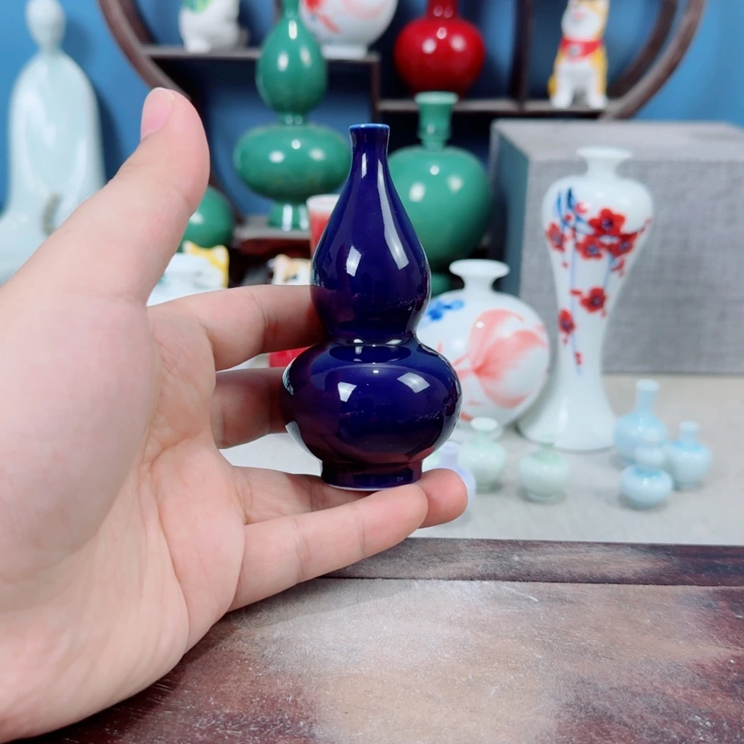 陶瓷手工小花器摆件