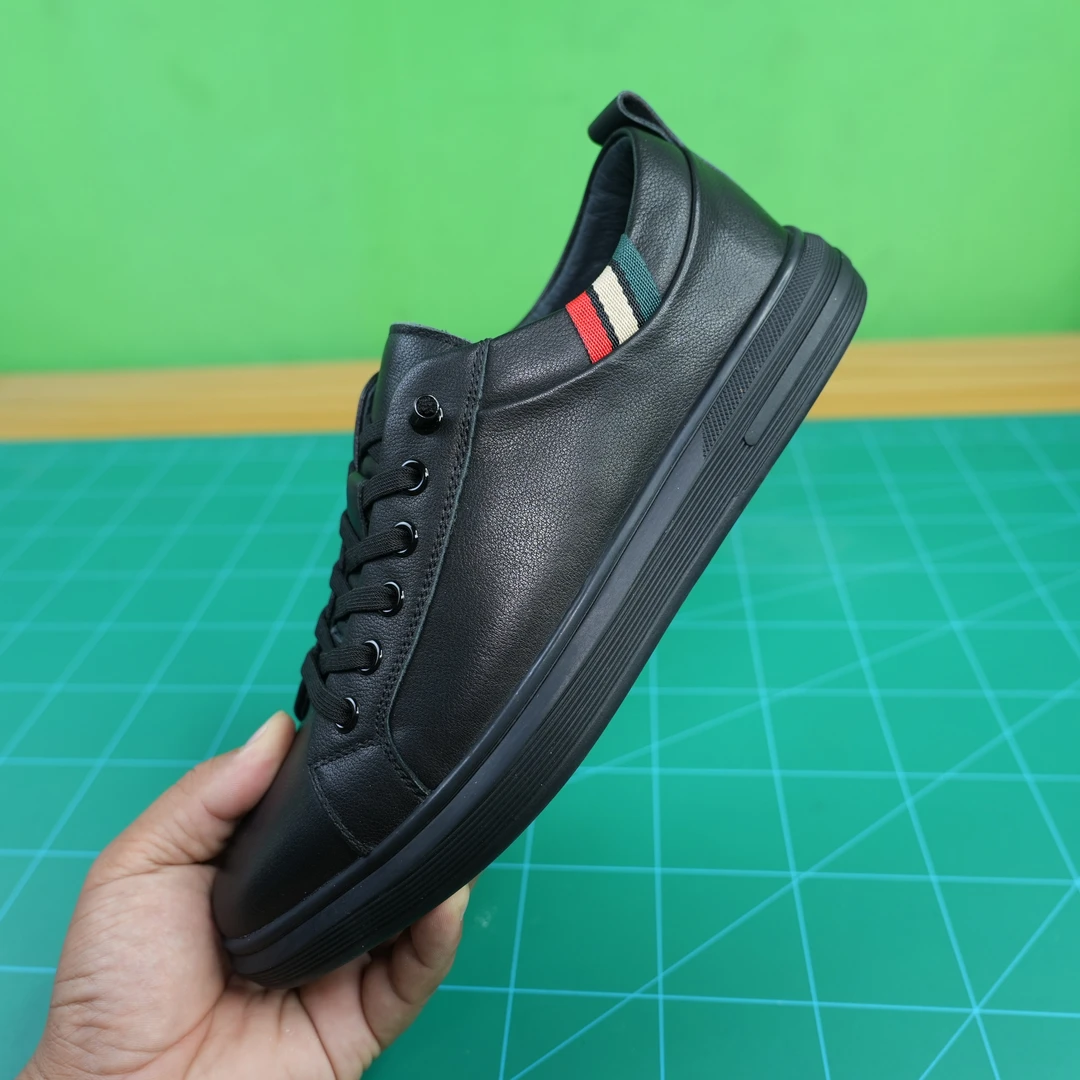 捡漏了（5000双广州真皮男鞋尾货）男士头层牛皮休闲小白鞋板鞋