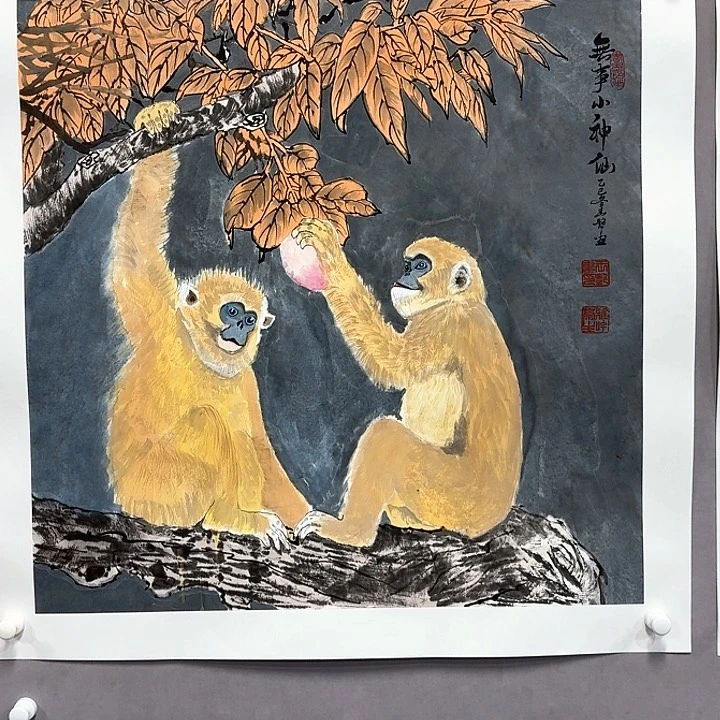 国画亲笔手绘放心去藏