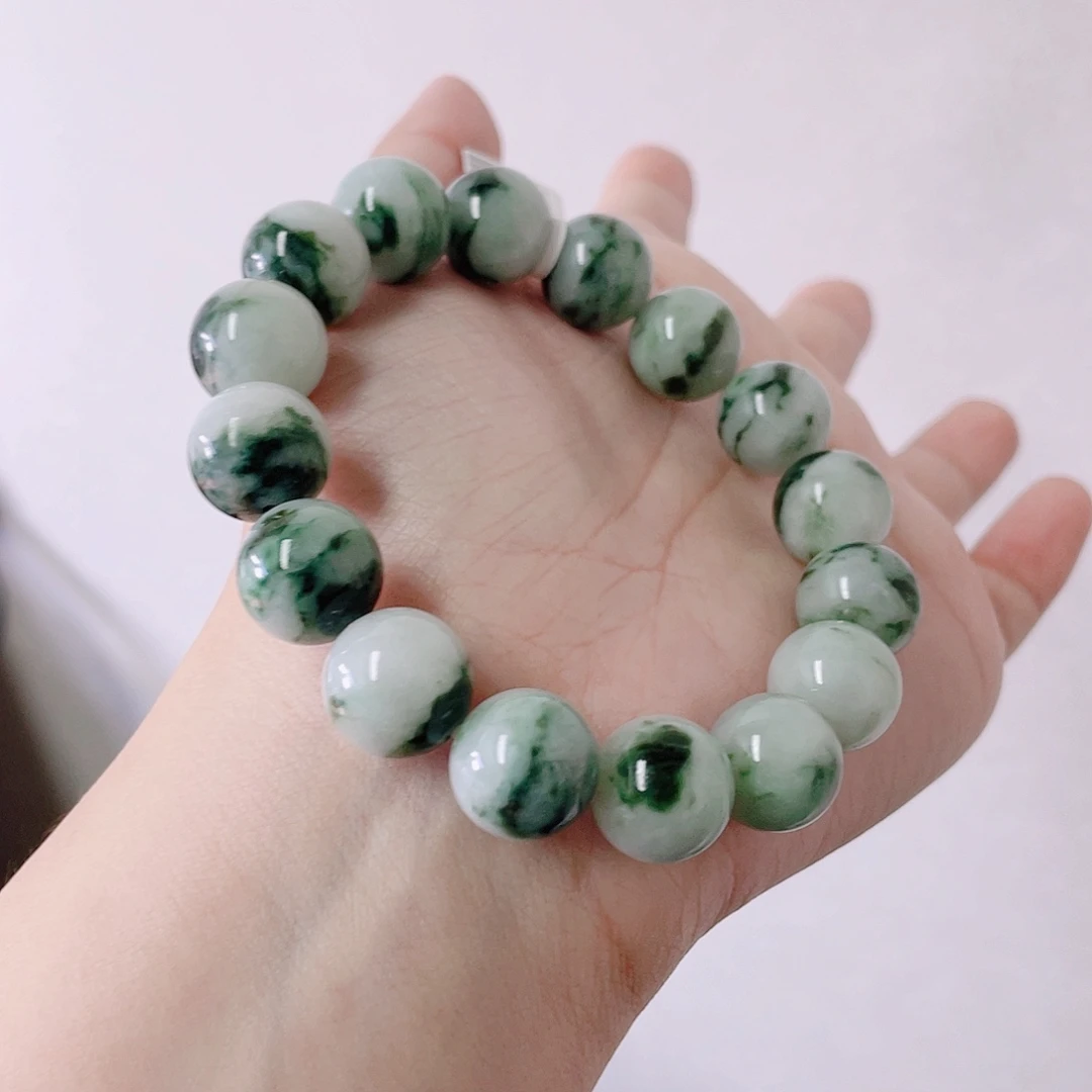 翡翠未镶嵌手链珠串