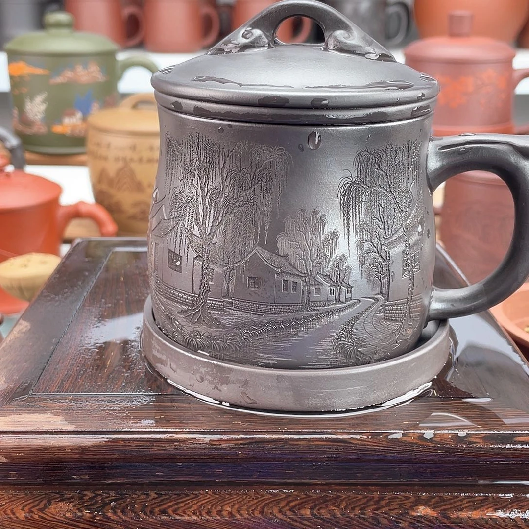 紫砂茶杯高档紫砂茶具