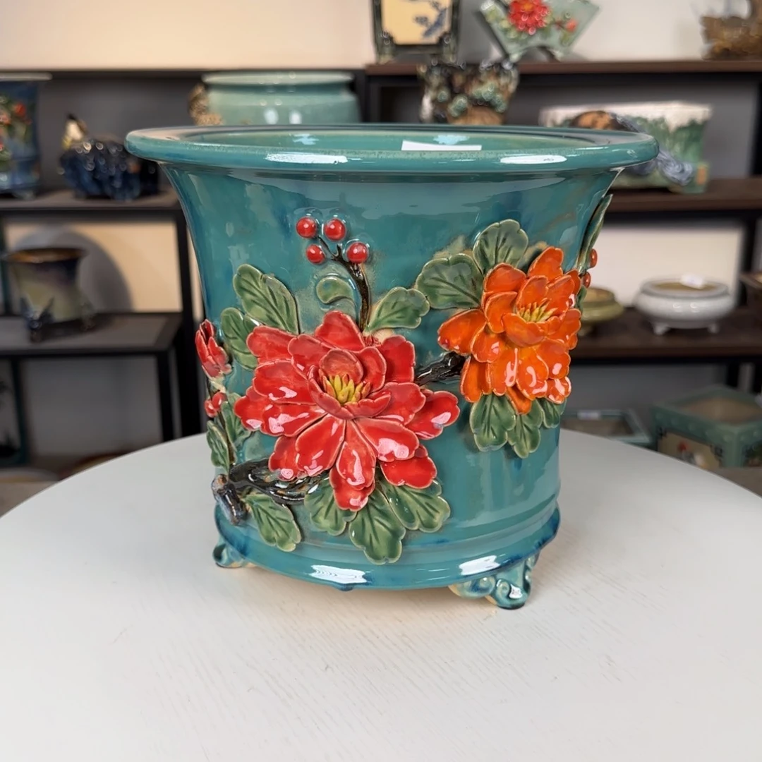 陶瓷榆****艺一风堂石湾花盆噢