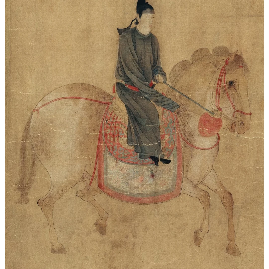 微瑕《虢国夫人游春图》唐-张萱 十二色艺术高清微喷复刻装饰画