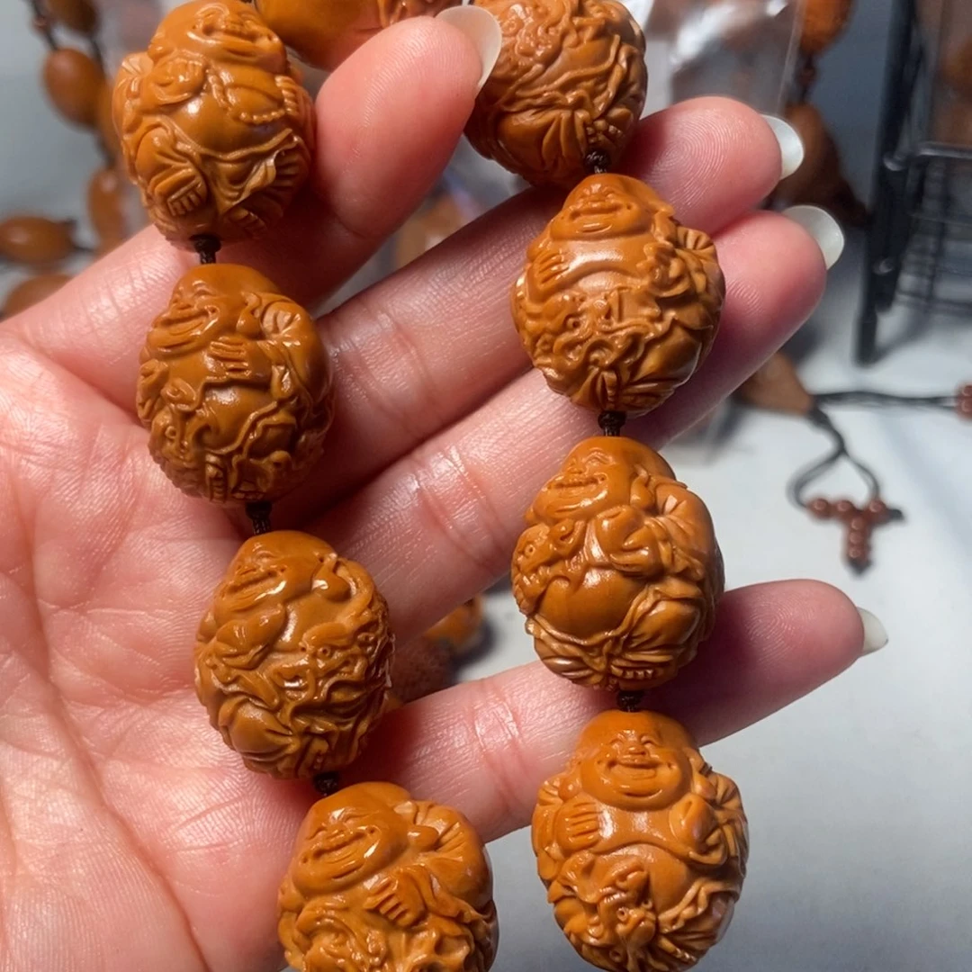 橄榄核手串/手链九龙弥勒21