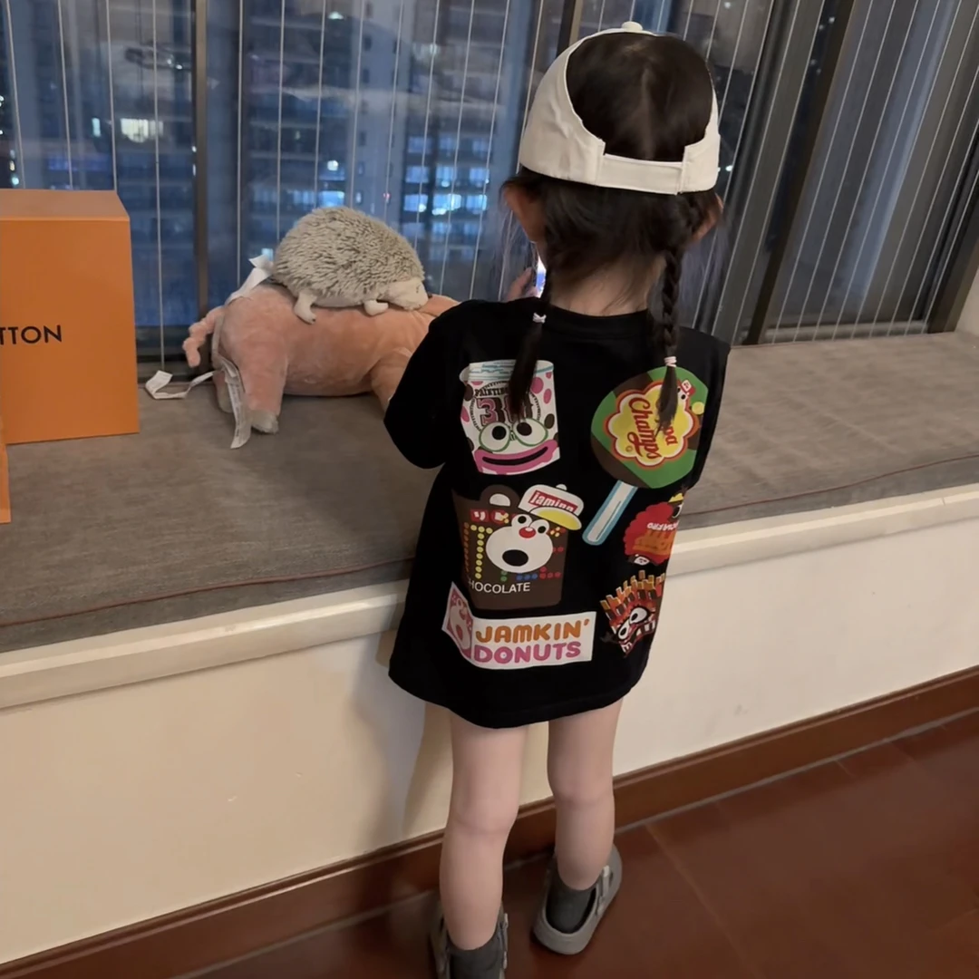 现货MZ.回归款儿童夏季必入甜甜圈短袖休闲T1567