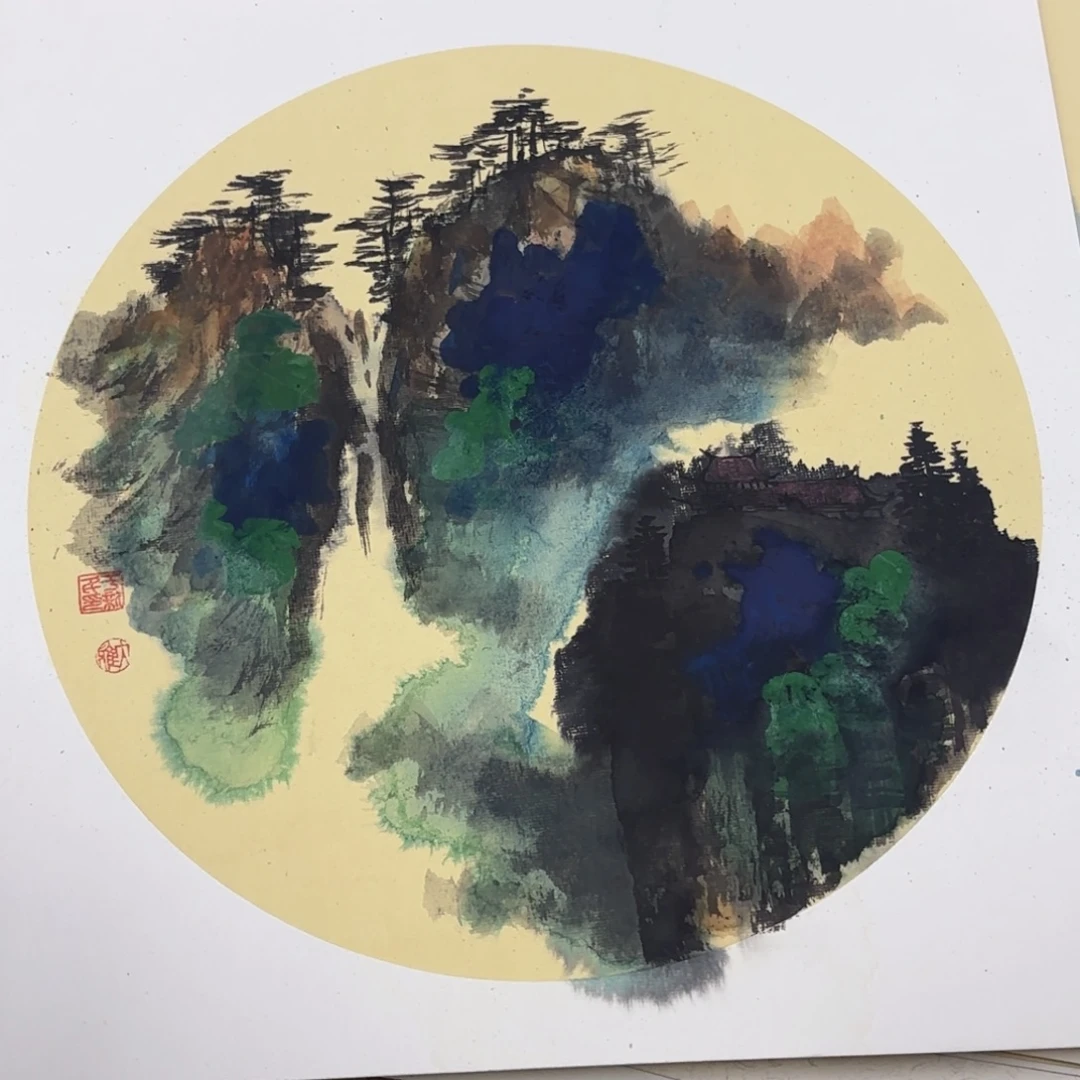 国画38-38卡纸作品艺