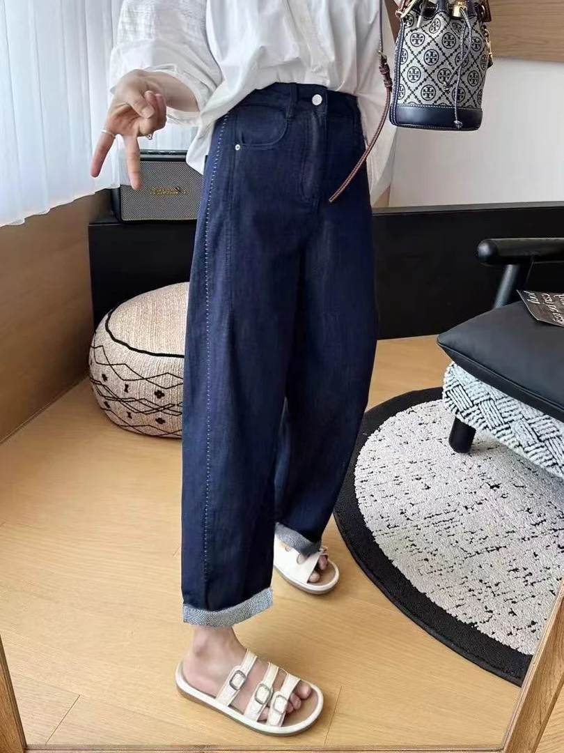 89273佳选女装韩系宽松显瘦弹力不掉色九分裤