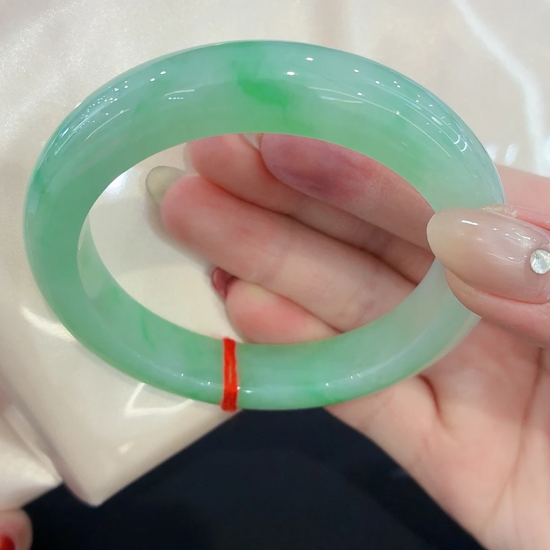 翡翠未镶嵌手镯翡翠59圈口（强推）