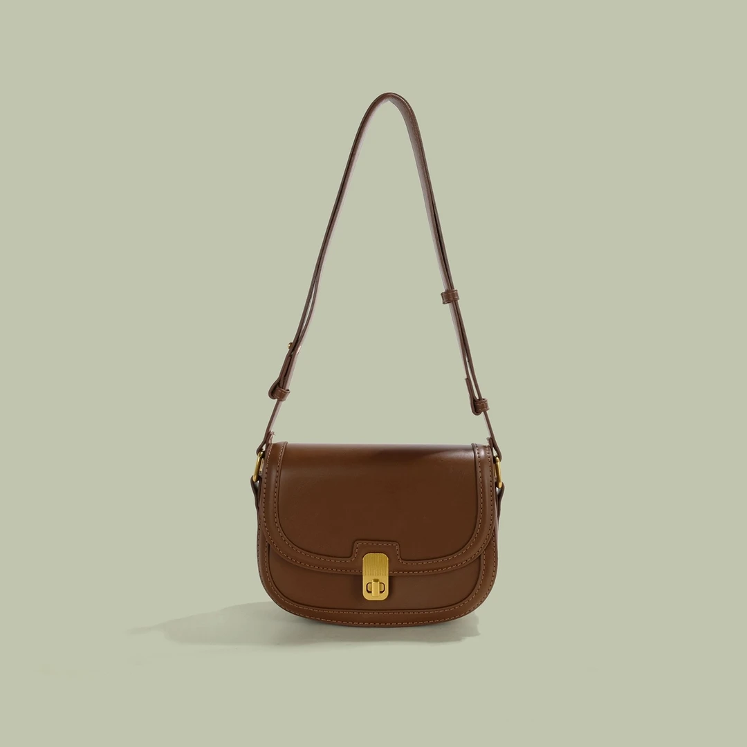 生日礼物送女生高级感马鞍包2025新款单肩斜挎小包小众百搭腋下包