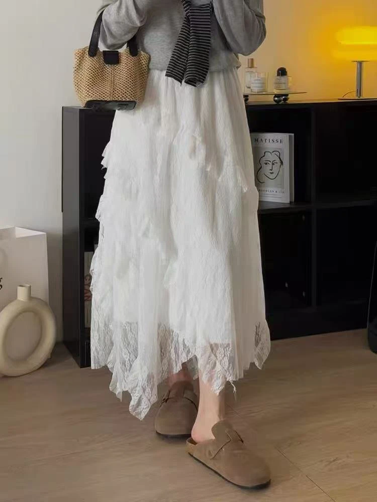 3311千炫家女装春季新款不规则蕾丝裙