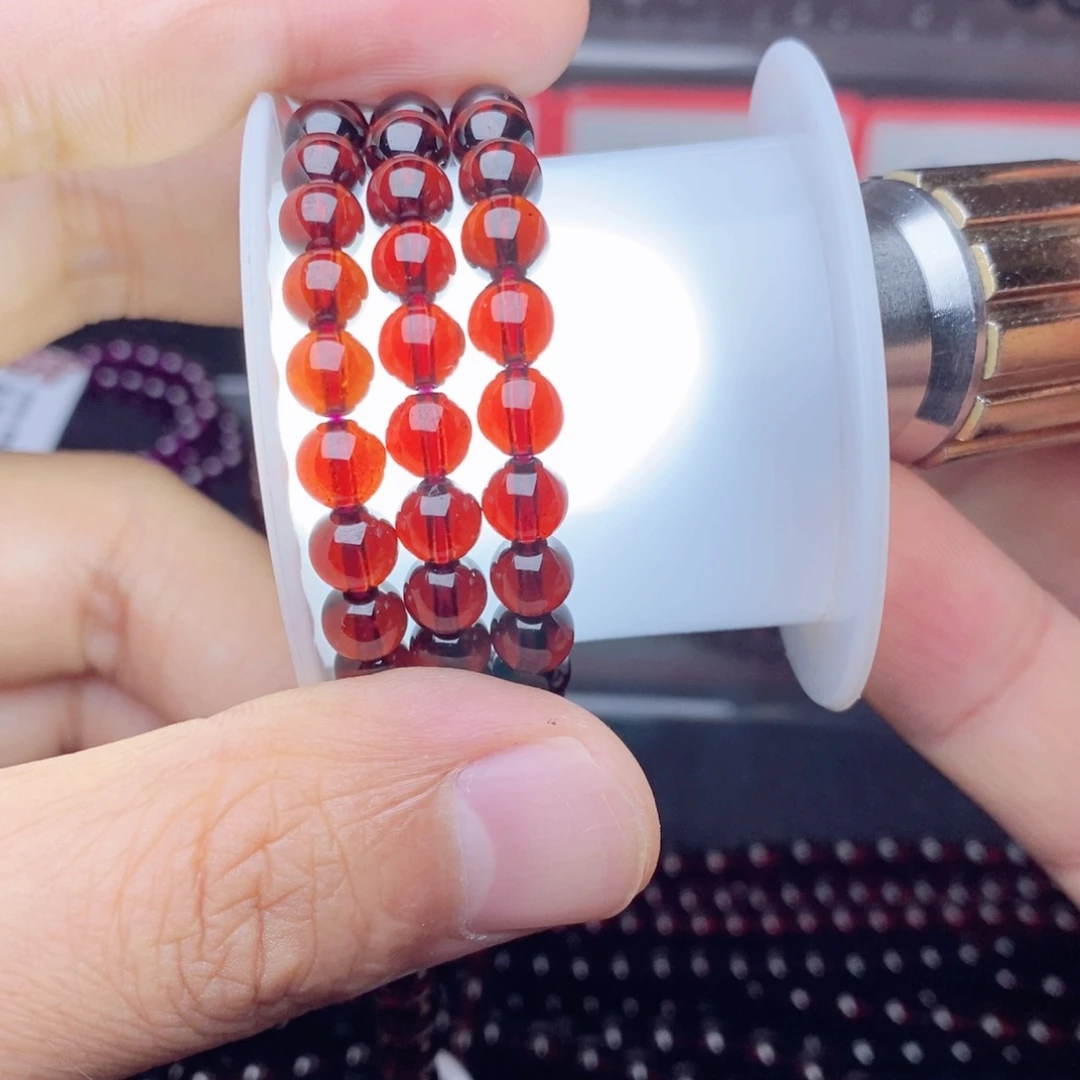 未镶嵌手链石榴石卡6毕业级