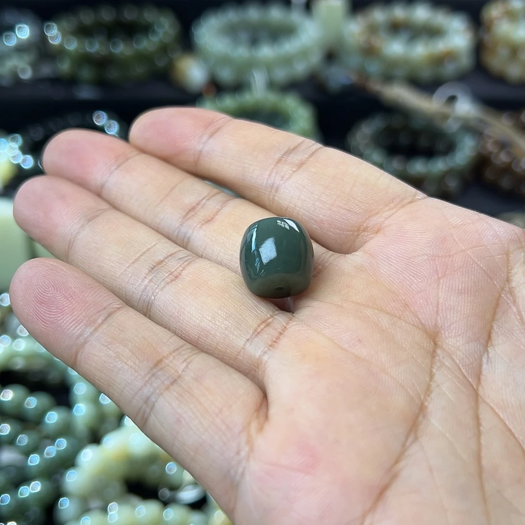 和田玉手链未镶嵌可****泡