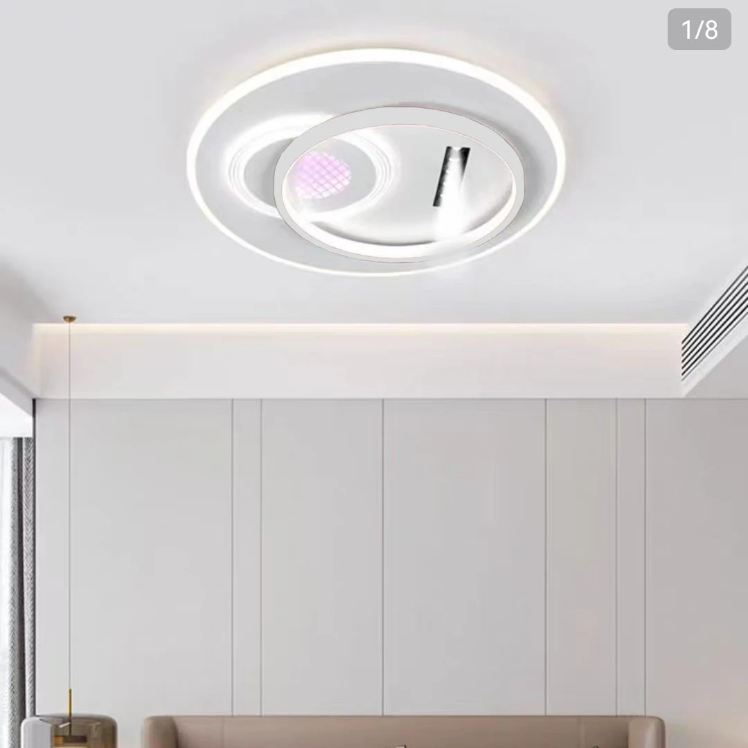 汇丰圆形现代简约家用简约书房灯具卧室灯led网红卧室吸顶灯