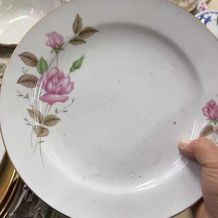 摆件陶25.5厘米花花平盘