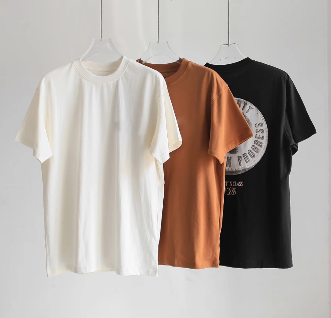 【字母美潮】SS24几何字母宽松圆领短袖T恤男款