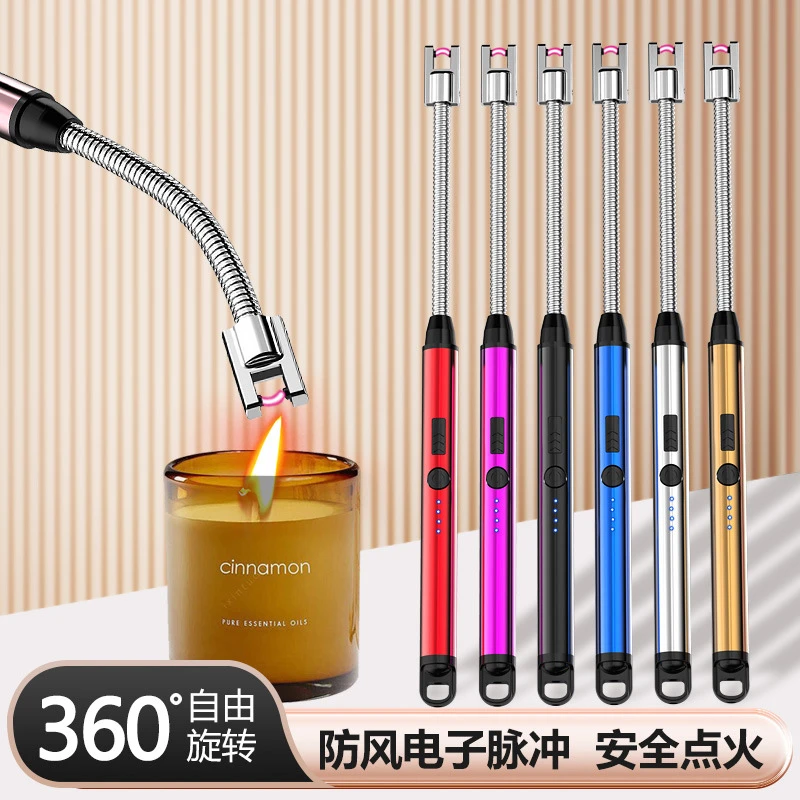 加长点火器厨用煤气灶天然气家用点火枪电子充电点火神器打火机