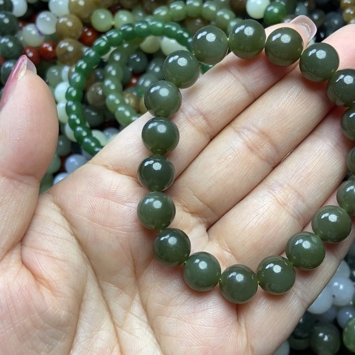 和田玉未镶嵌手链卡10