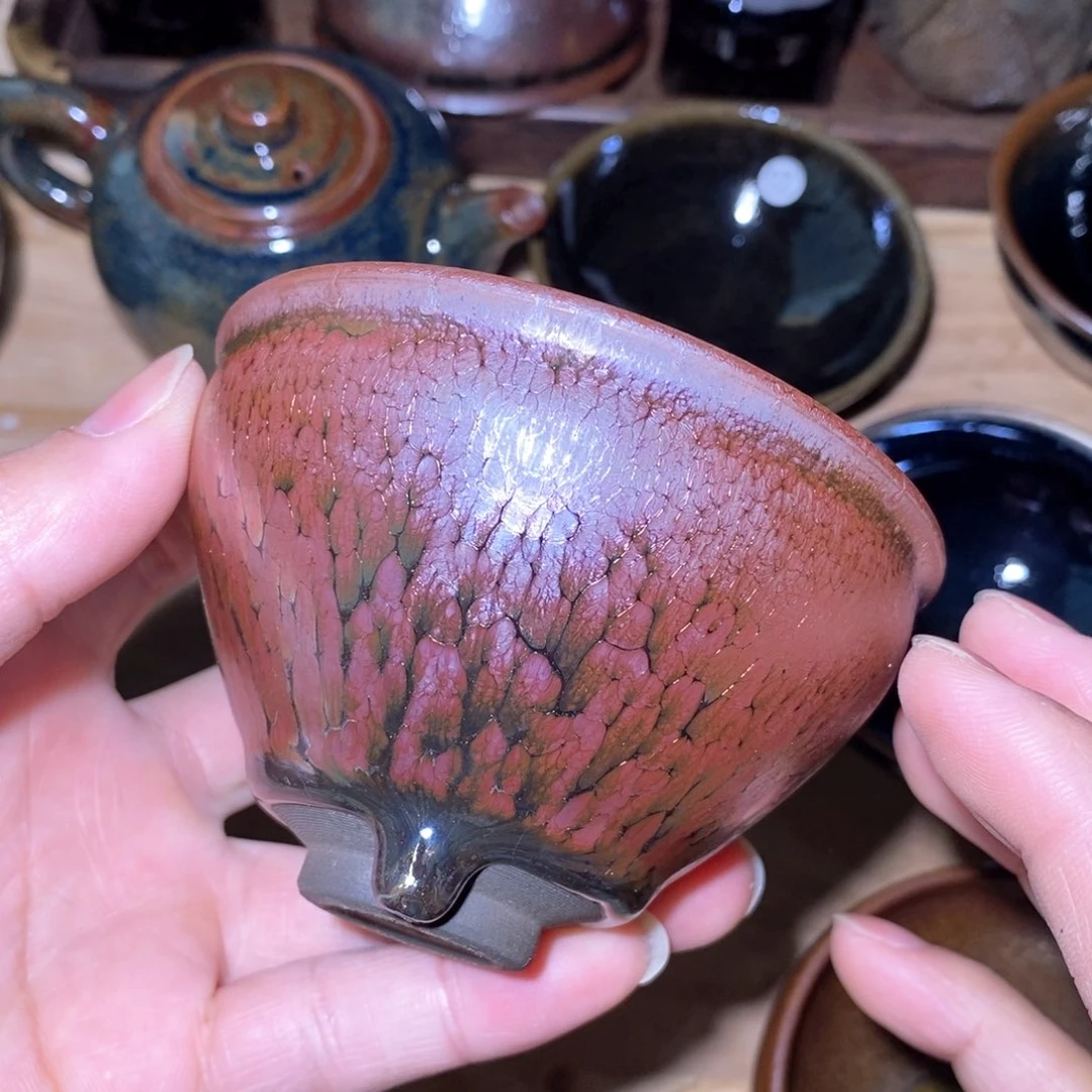 茶盏原矿釉建盏茶杯微瑕建盏茶杯