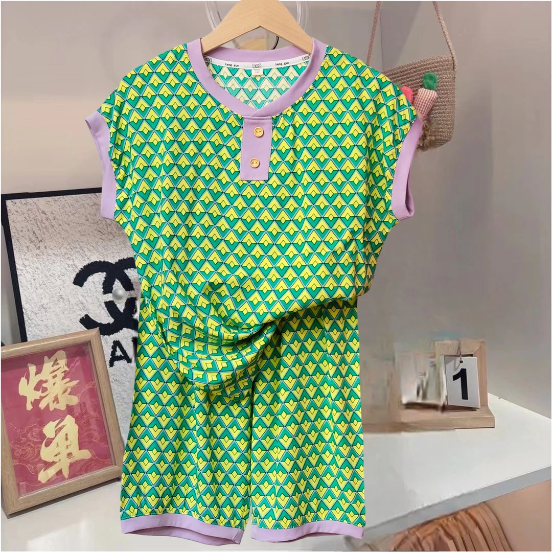 5804品牌人造棉儿童绵绸背心坎肩套装男女童薄款不沾身夏款