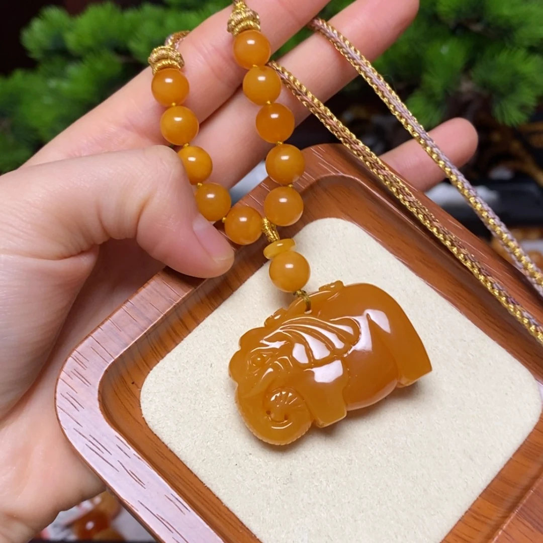 【闪购商品】蜜蜡颈饰未镶嵌项链