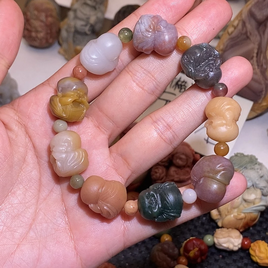 石英质玉（阿拉善玉）未镶嵌手链