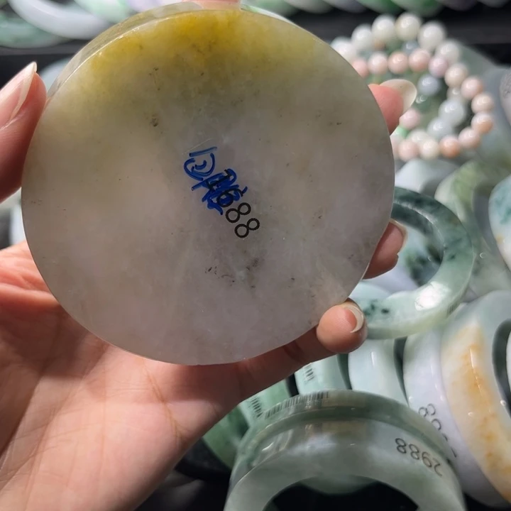 参***洛定制翡翠未镶嵌手镯翡翠