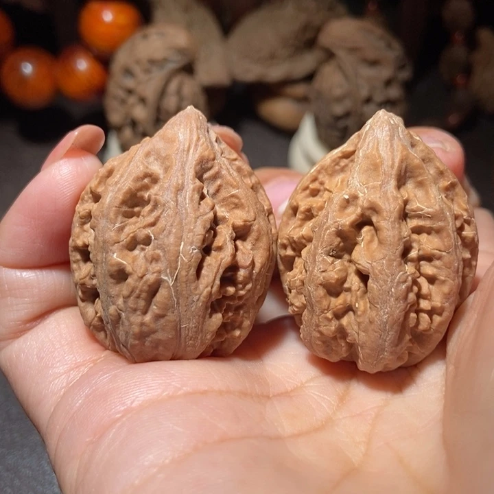 把件文玩核桃东北楸子小雪98