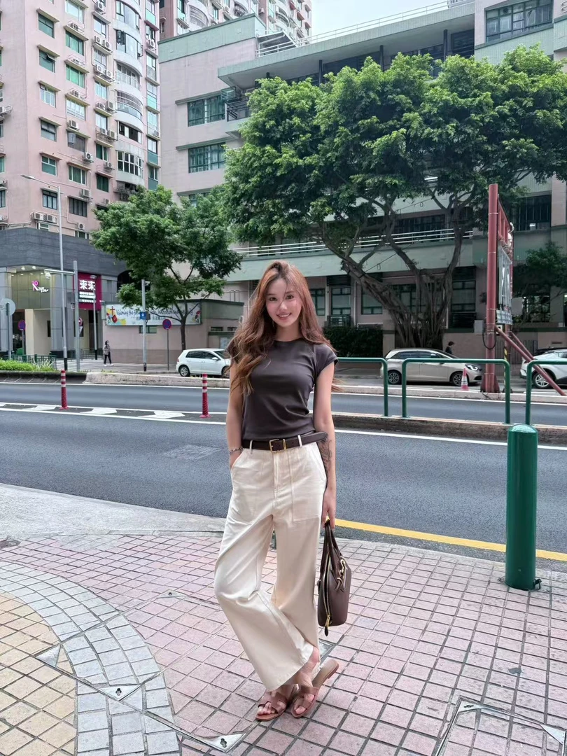 Lovemomo·老钱感直筒亚麻裤