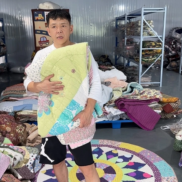 李***姐棉棉全棉真拼床盖好看的