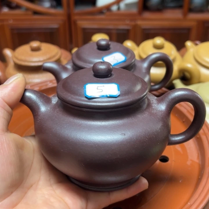 当***下茶杯紫砂宜兴原矿石红泥料