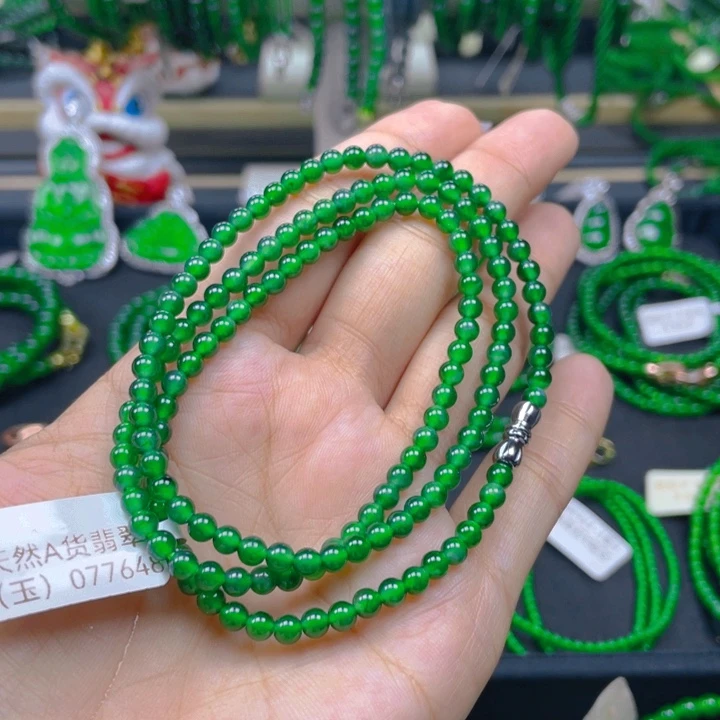 翡翠未镶嵌颈饰项链4