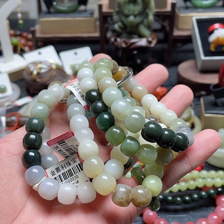 和田玉手串未镶嵌