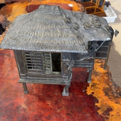 蜜安罐瓷香炉锡茶则