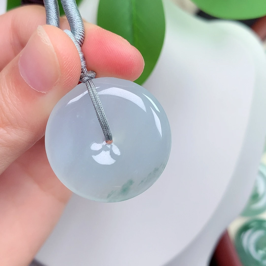 颈饰未镶嵌翡翠平安扣 28.8-5.0mm