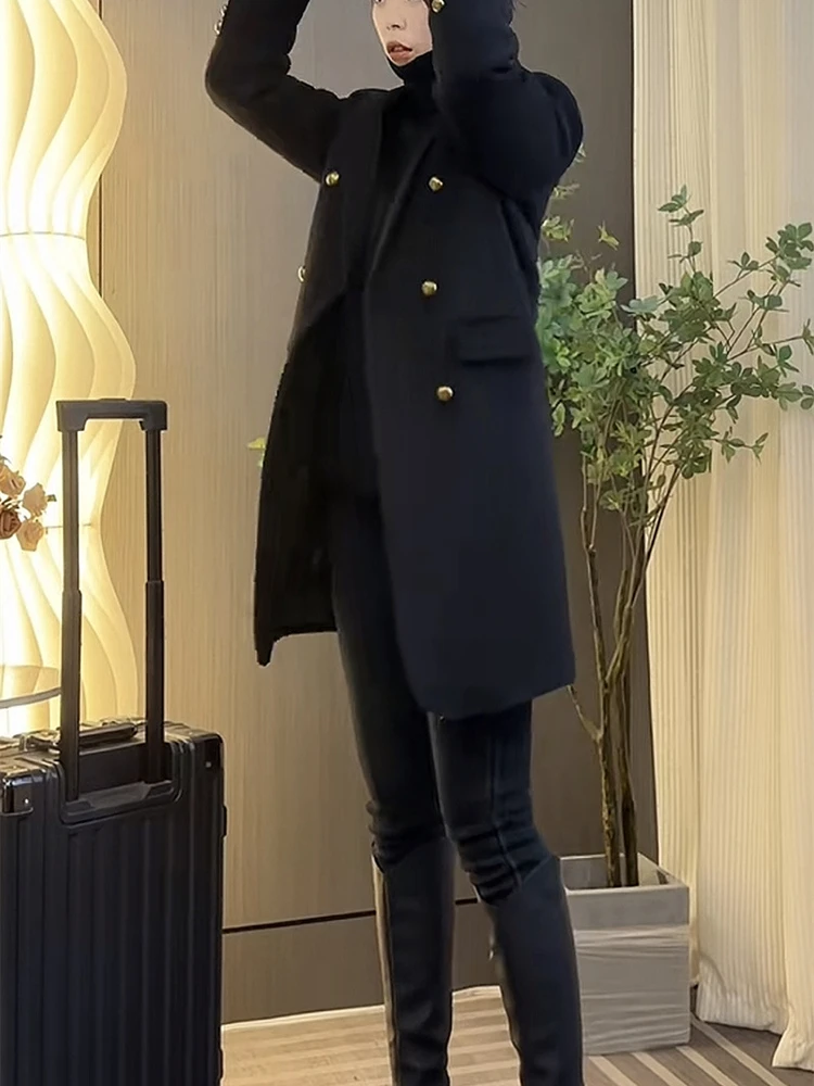 秋季网红新款显气质瘦时尚高级感洋气名媛风精致双排扣百搭女风衣