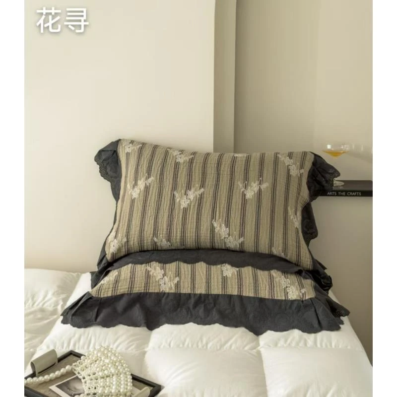 【京かわ会社】纯棉美学枕巾一对装52*75cm 固定花色 组合链接