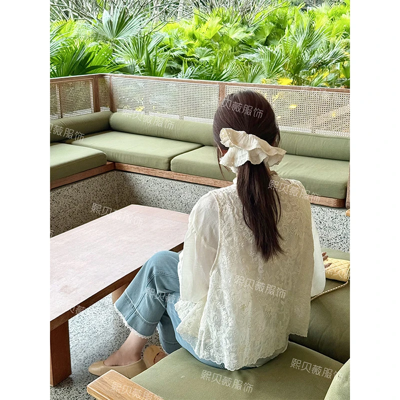 【夏末浮浮，只出不进】巨显温柔气质蕾丝边大肠发圈 G7055