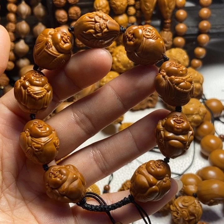 【闪购商品】橄榄核手串/手链光面弥勒1.8左右