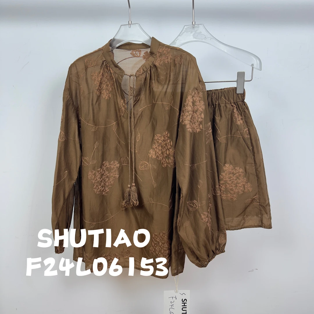 【SHUTIAO】2024秋冬：新款小众设计款套装F24L06153