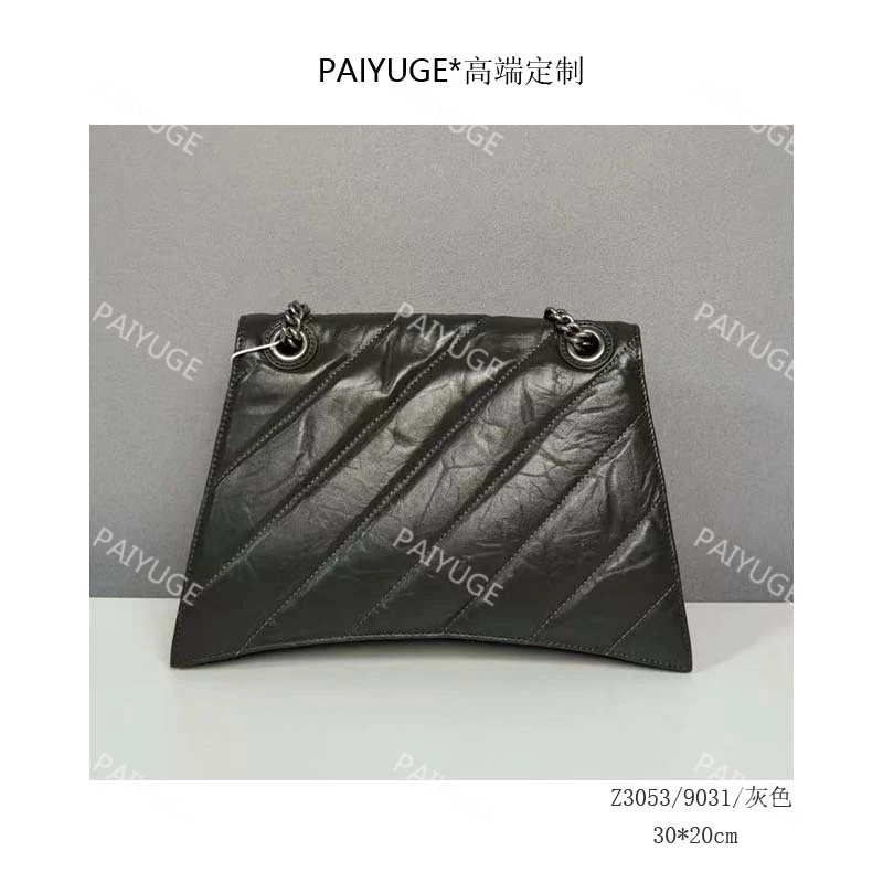 Z3053/9031/灰 Paiyuge高端订制女士单肩包斜挎包手提包1605孤品